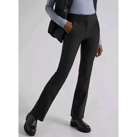 $148 Athleta Stellar Flare Trouser - Size 6 - Black - Picture 1 of 11